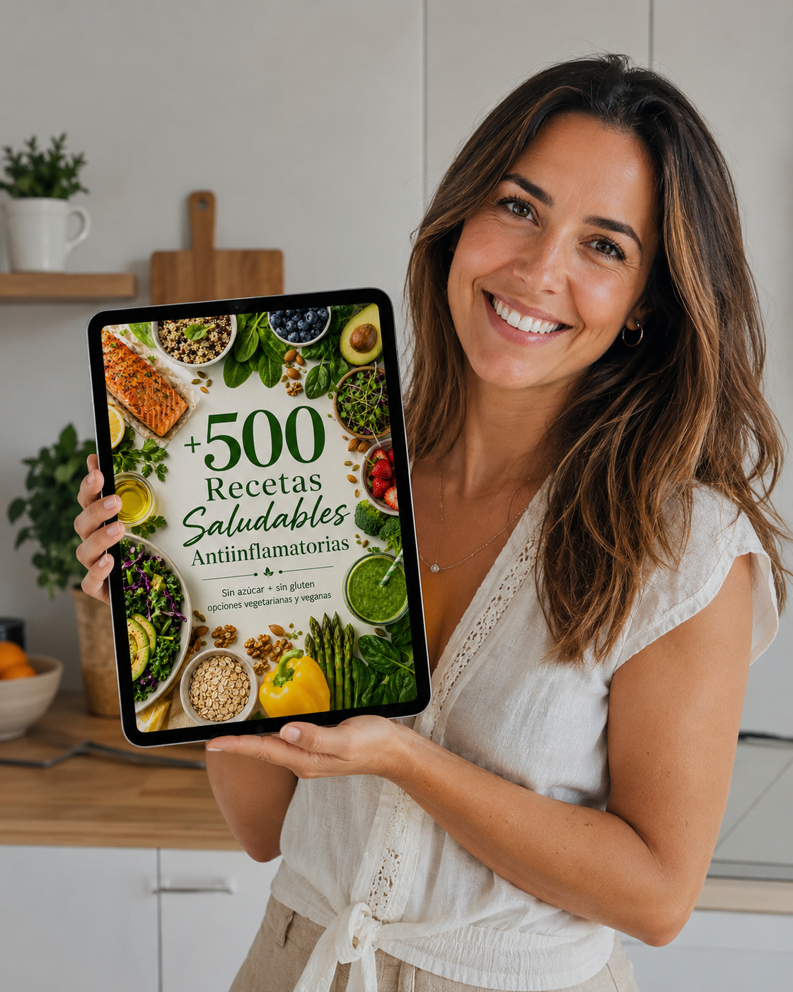 +500 Recetas Saludables y antiinflamatorias (con la compra, te llevas los bonus de regalo)